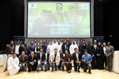 Etisalat, Intel and Ericsson celebrate the winners of the 5G university competition