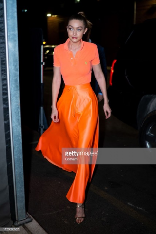 ralph lauren orange skirt