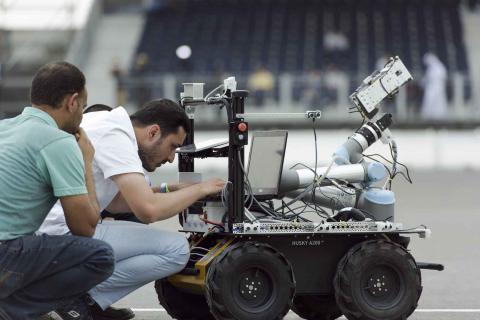 Minister of Education H.E. Hussain Ibrahim Al Hammadi foresees UAE’s leadership in robotics as MBZIRC 2017 unfolds today