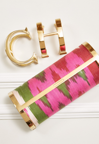 CH Carolina Herrera: Women's Spring Summer 2019 Look book 2 - Metropolitan Insignia Clutch